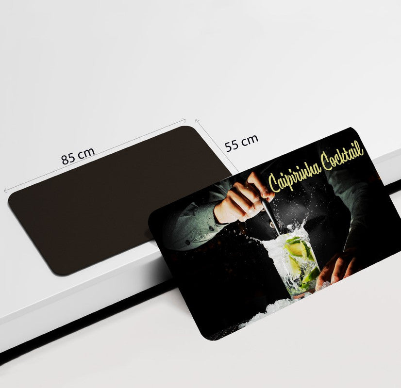 dhcrafts Rectangular Rubber Fridge Magnet Multicolor Food Caipirinha Cocktail D1 Rectangular Design Pack of 1 (8.6cm x 5.4cm)